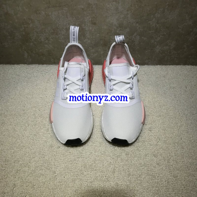 Real Boost Adidas NMD R1 PK White Pink GS